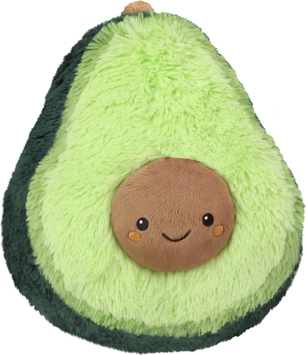 Avocado Pluche Knuffel 30 cm [Kawaii Knuffel Kussen - TikTok Squish Squishmallow - Advocado Plush - Speelgoed Fruit Knuffelpop Knuffeldier voor kinderen baby jongens meisjes]